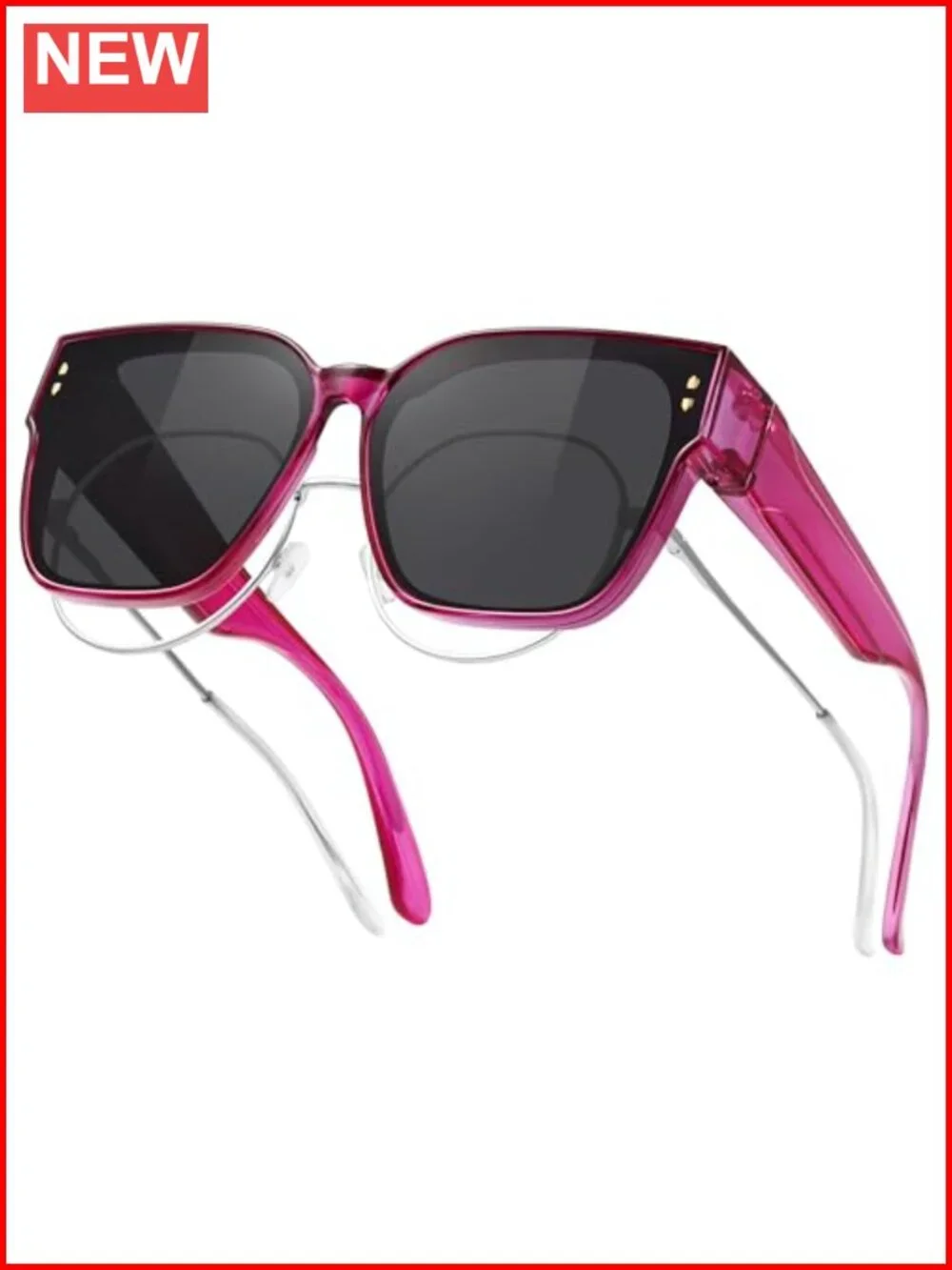 Oversized Fit Over Glasses Polarized Sunglasses Women Lightweight TR90 Driving